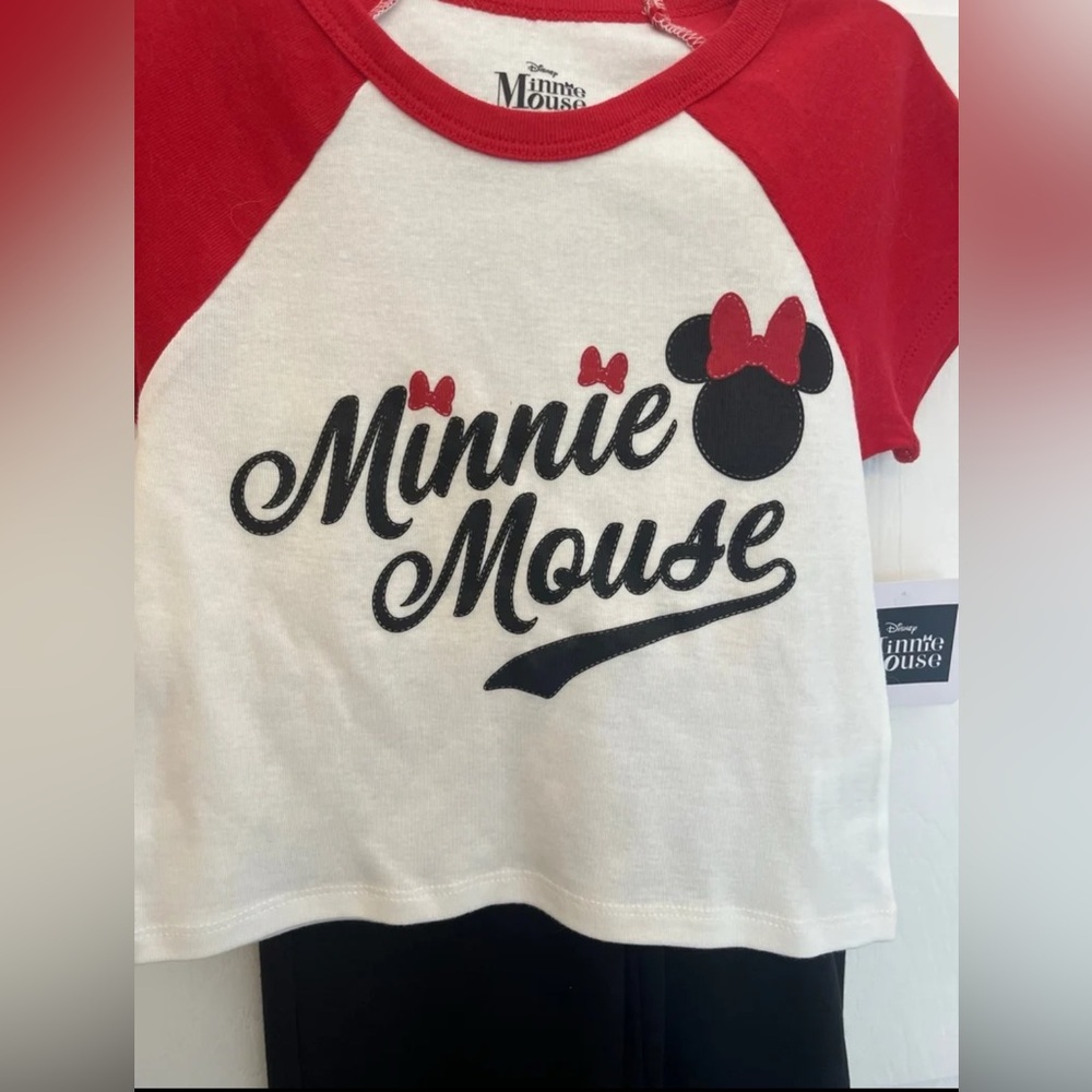 Disney Minnie Mouse Girls 2 Piece Set, Size 6/6x NWT